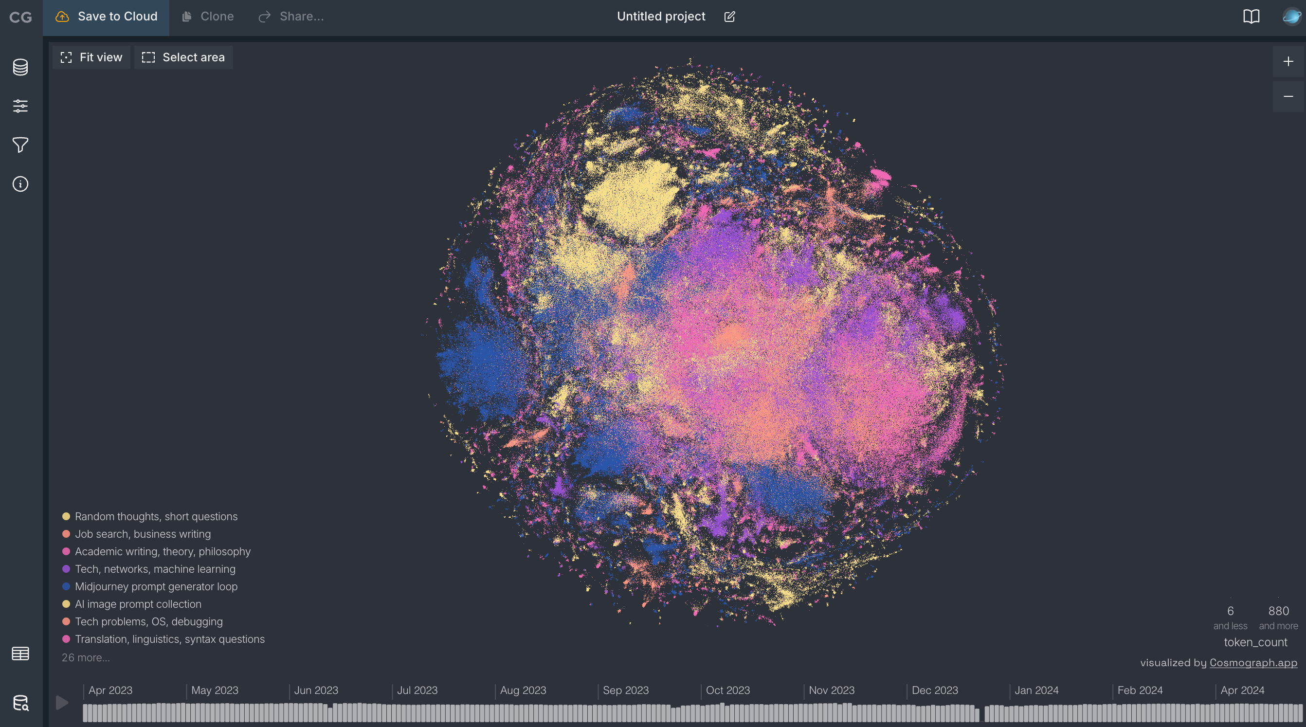 Cosmograph preview