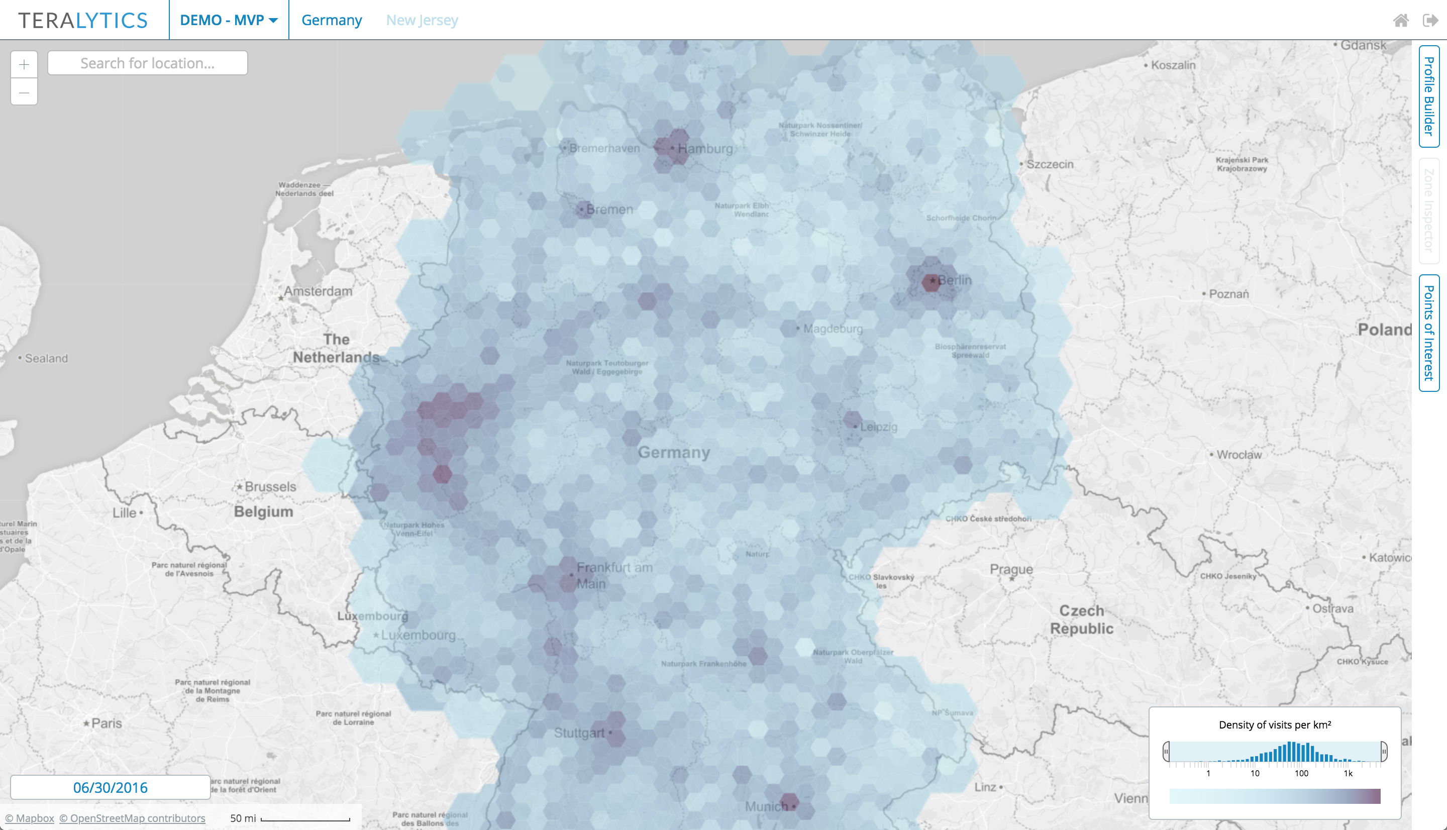 Hex density map preview